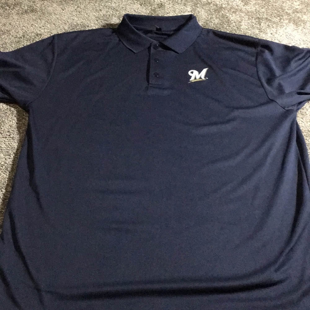 MLB Milwaukee Brewers Polo Shirt Men’s Large
